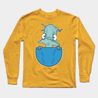 Munch's pocket oddysee (blue) Long Sleeve T-Shirt